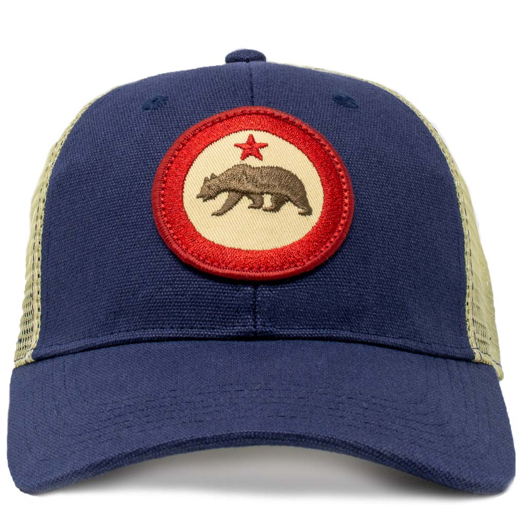 California roundel mesh trucker hat