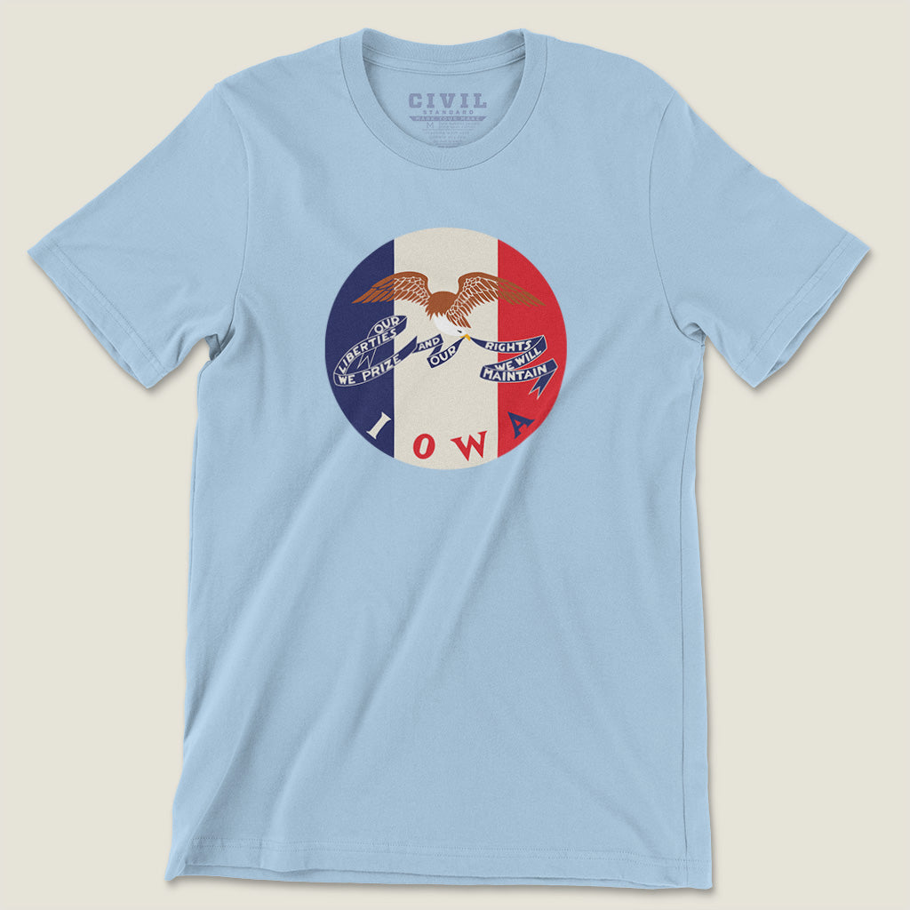 vintage iowa flag tshirt