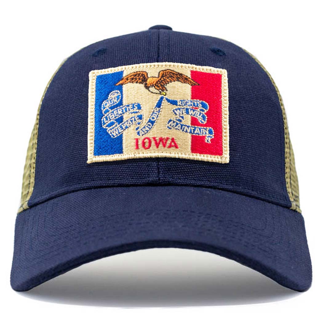 Vintage Iowa Flag mesh hat