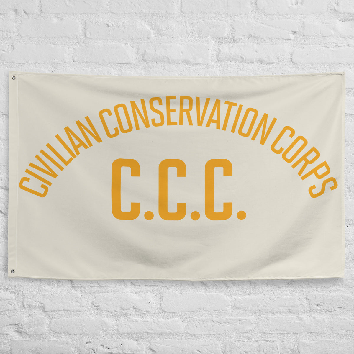 Civilian Conservation Corps Wordmark Flag