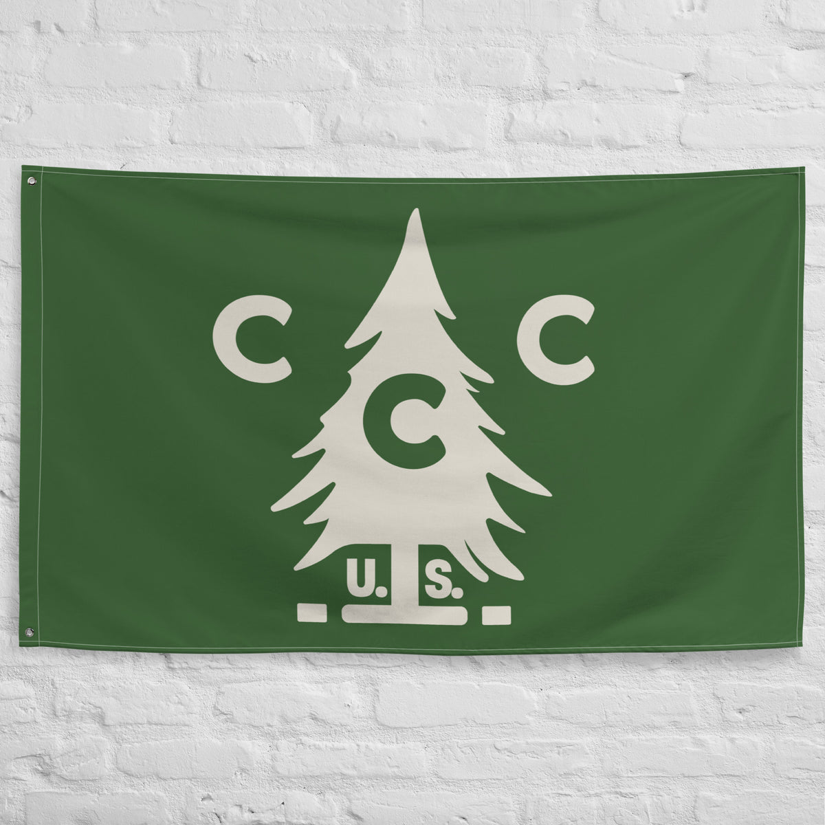 Civilian Conservation Corps Stencil Flag