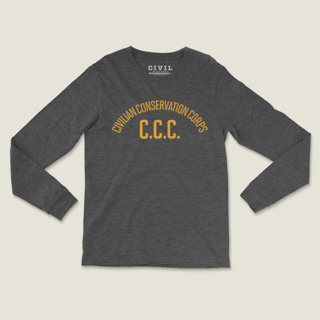 Civilian Conservation Corps Wordmark Long Sleeve Tee