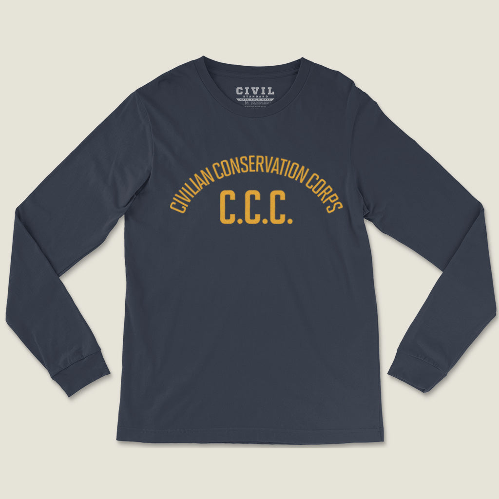 Civilian Conservation Corps Wordmark Long Sleeve Tee