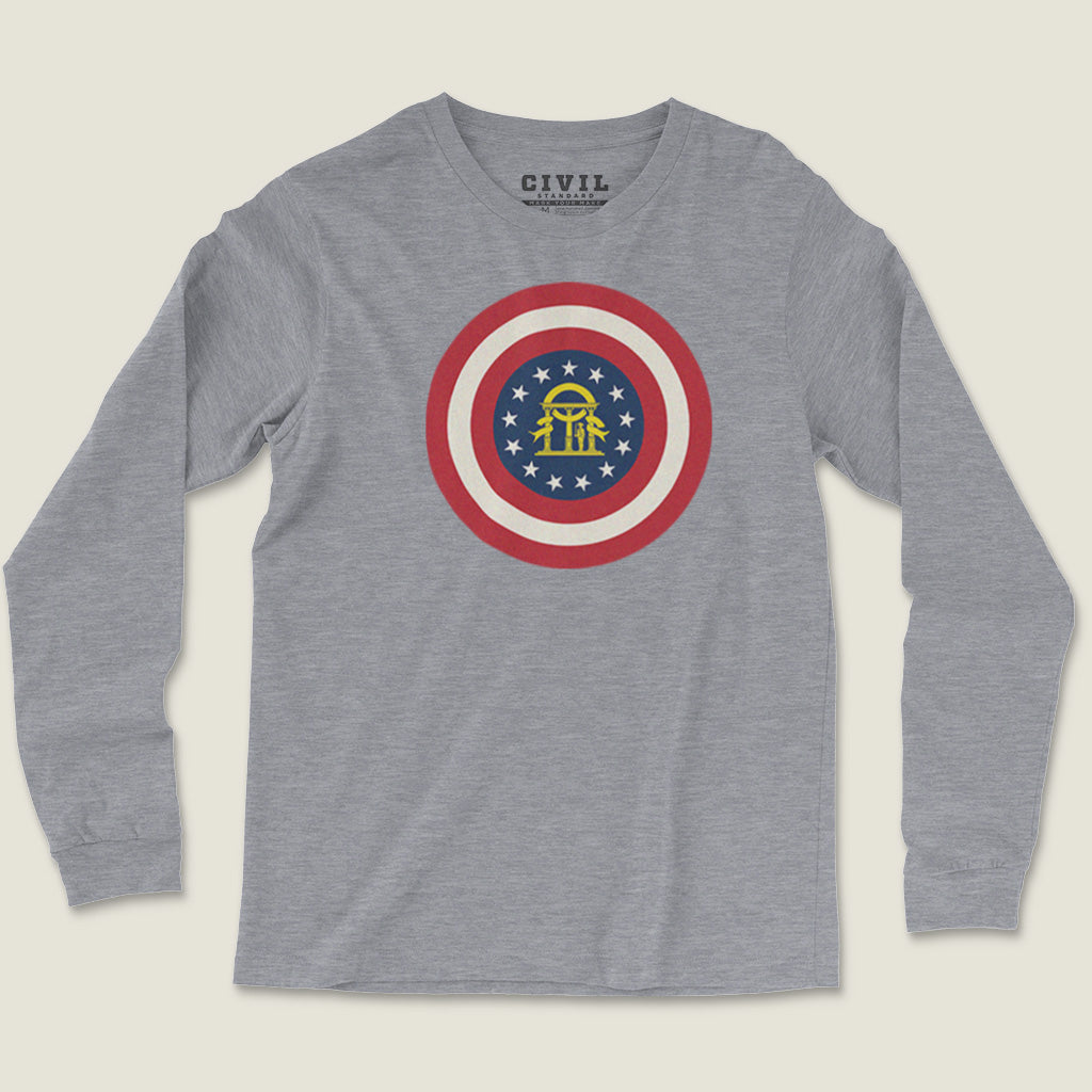 Georgia Flag Roundel Long Sleeve Tee