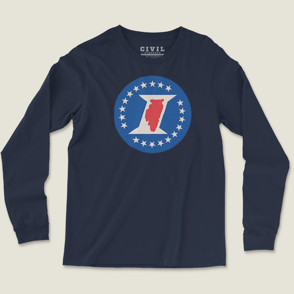 Illinois Sesquicentennial Logo Long Sleeve Tee