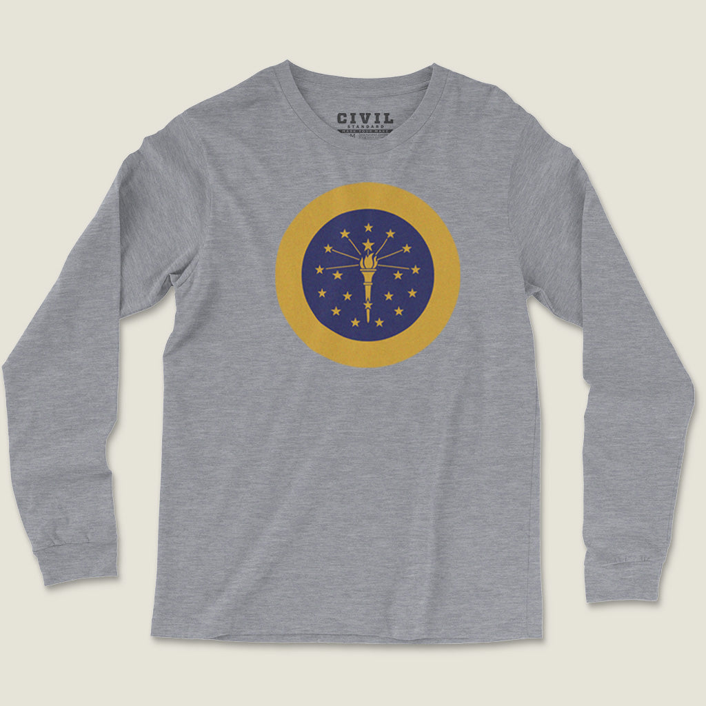 Indiana Flag Roundel Long Sleeve Tee