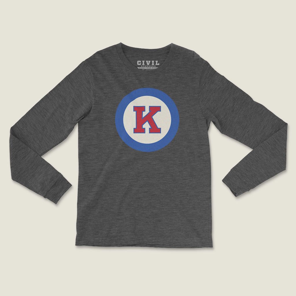 Kansas &#39;K&#39; Roundel Long Sleeve Tee