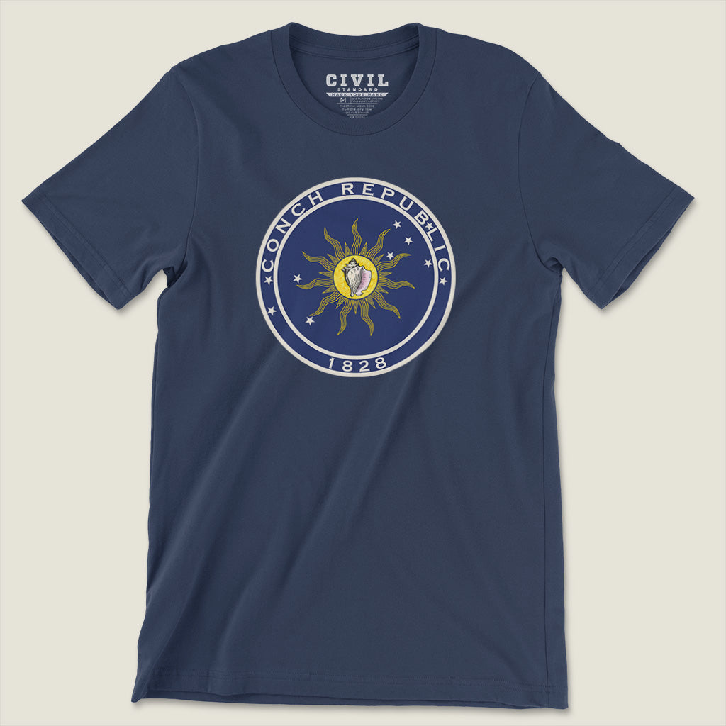 The Conch Republic Of Key West Florida Flag T-Shirt