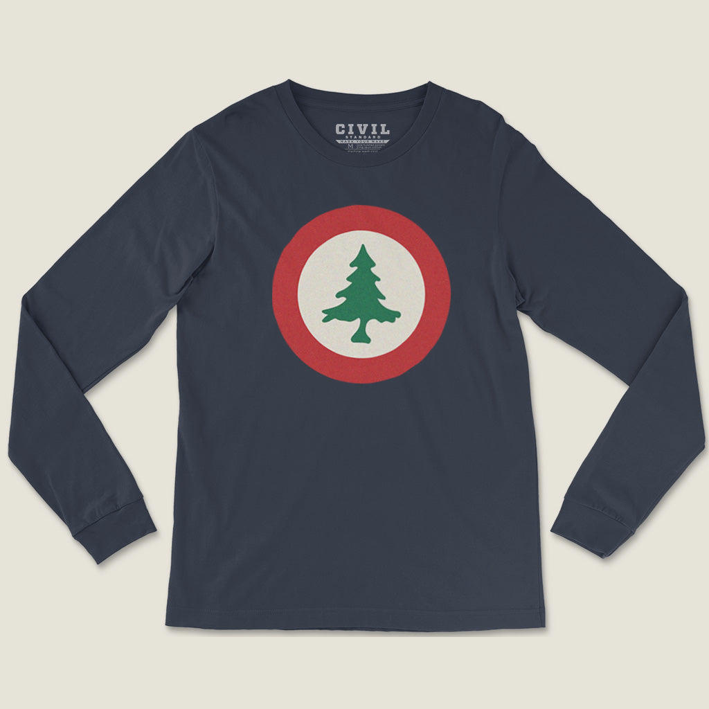 New England Flag Roundel Long Sleeve Tee
