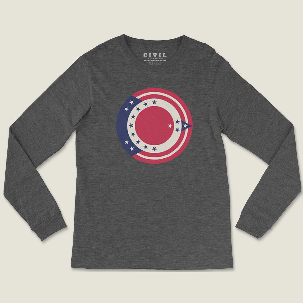 Ohio Flag Roundel Long Sleeve Tee