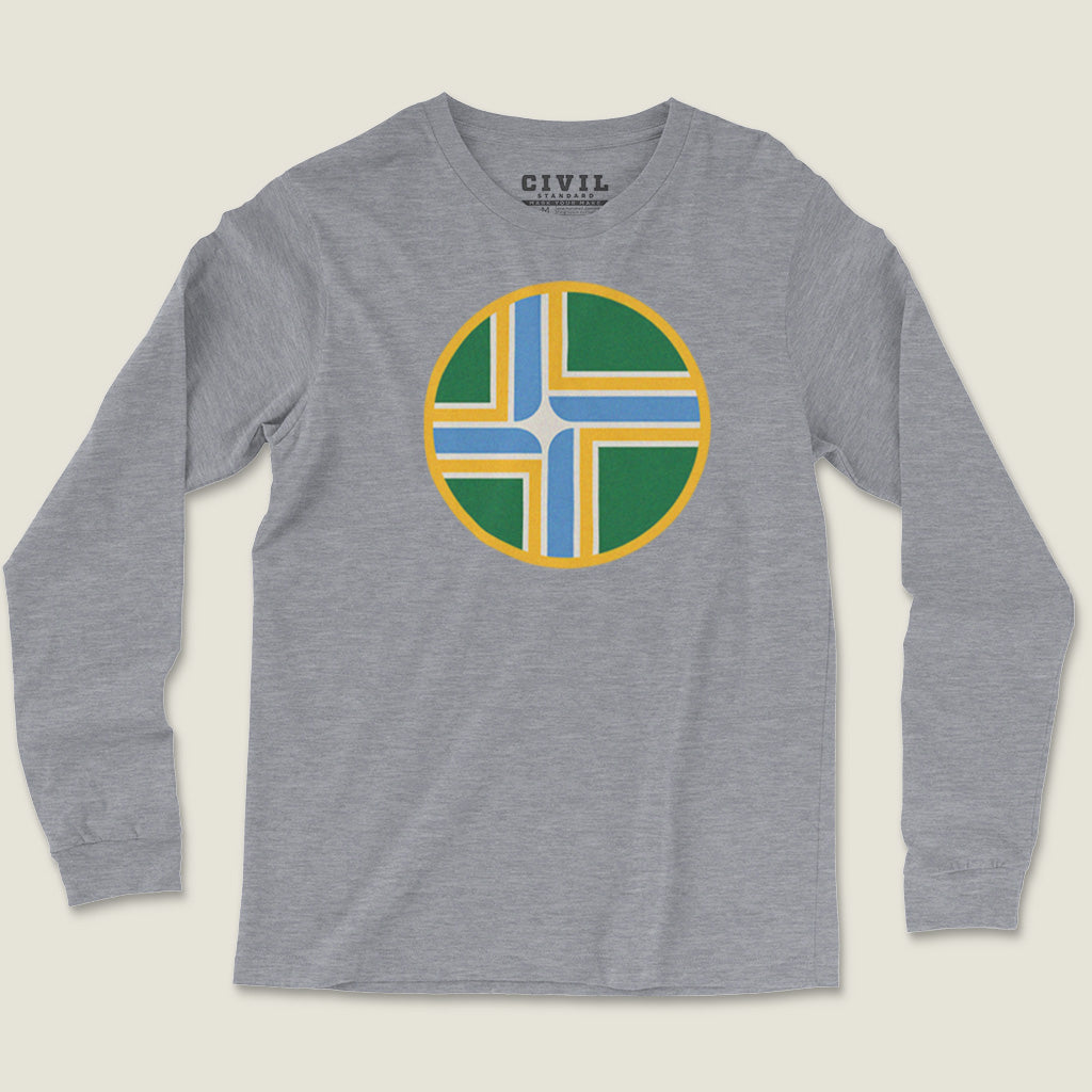 Portland Oregon Flag Roundel Long Sleeve Tee