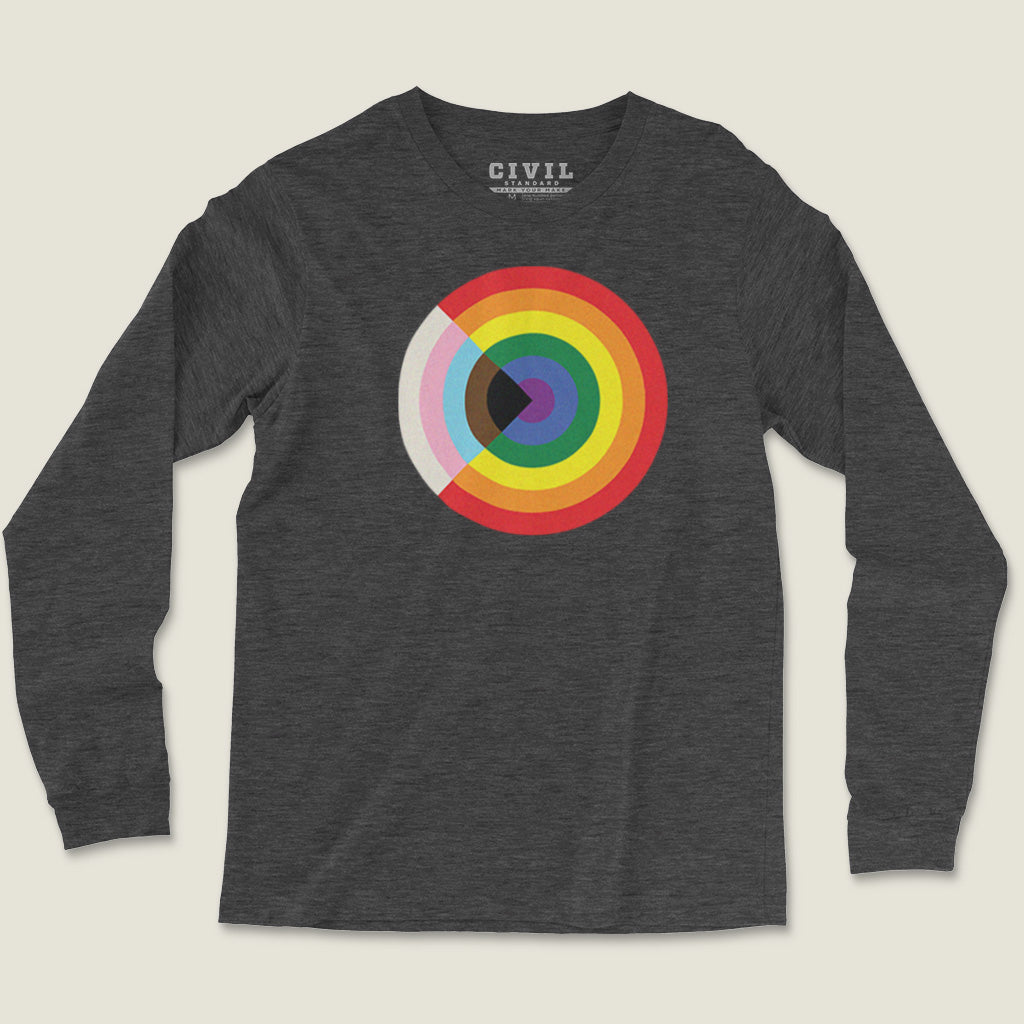 Progress Pride Flag Roundel Long Sleeve Tee